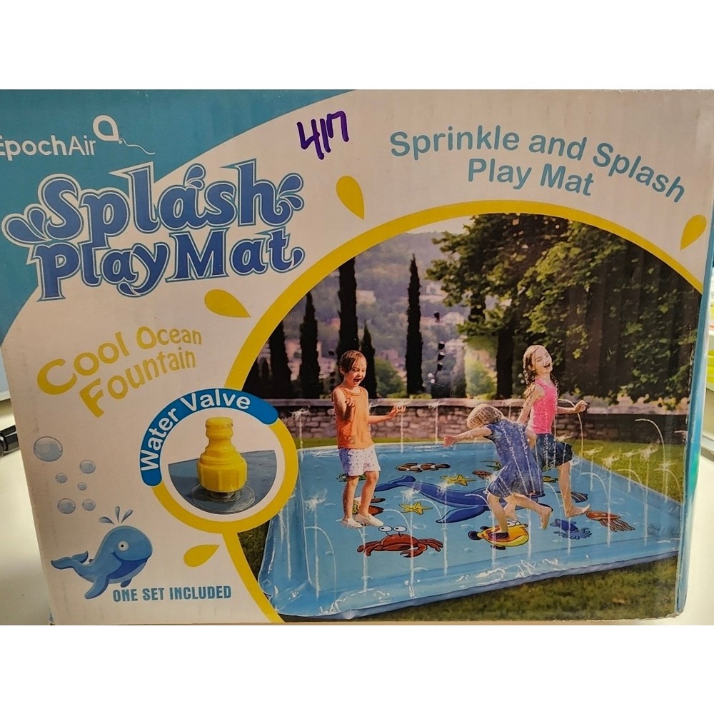 EpochAir Splash Play Mat Sprinkle and Splash Cool Ocean Fountain Water Toy New